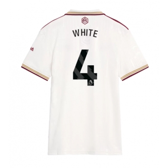 Arsenal Ben White #4 Maglia Gara Terza Repliche 2025-26 Donna Maniche Corte